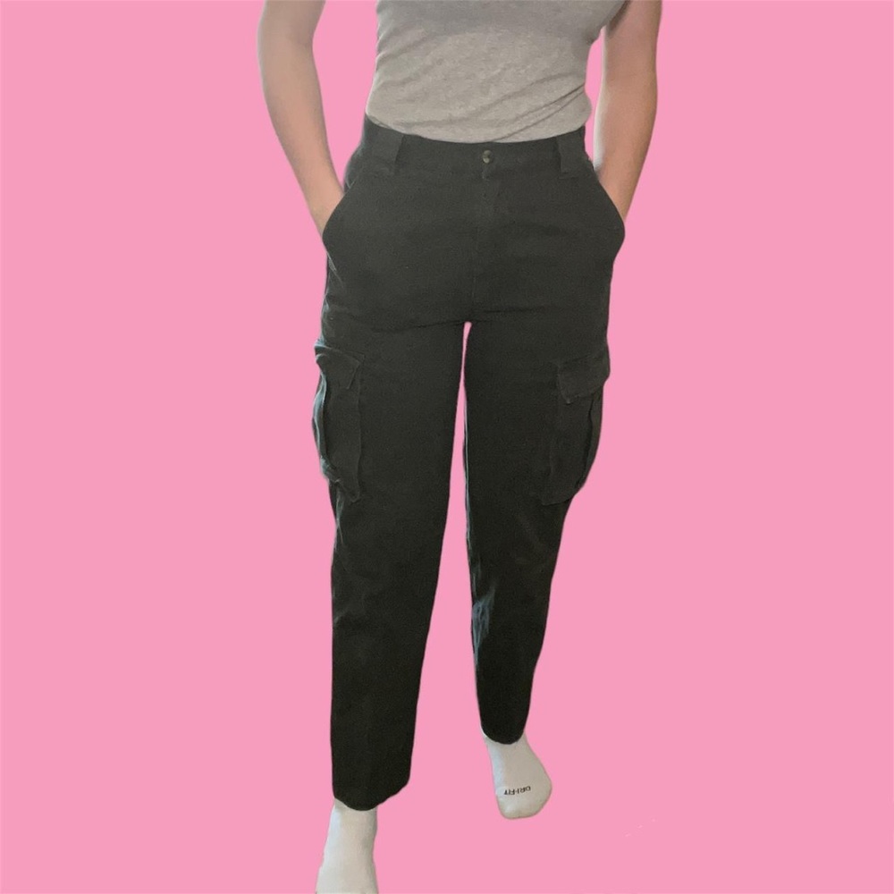 DARK GREEN CARGO PANTS